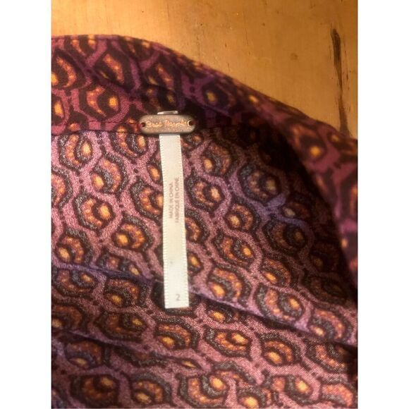 Free people skirt size 2 geometric design ruffle (3652) - Picture 3 of 4